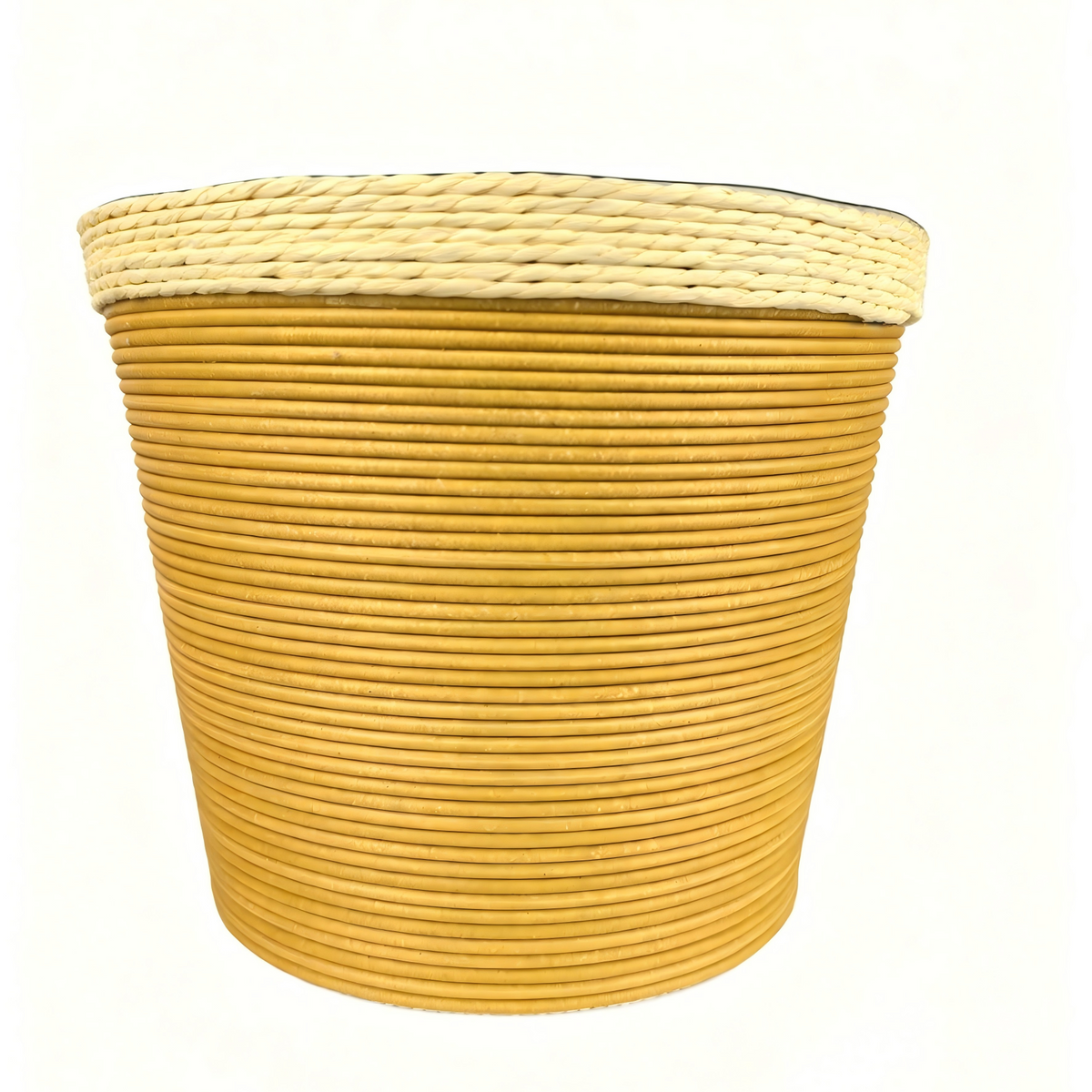 Eco-Friendly Handwoven Paper Rope Storage Basket for Home Organization