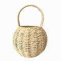 Custom Natural Paper Rope Gift Basket with Round Woven Design & Handle | Handmade Gift Basket for Holidays & Special Occasions