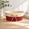 Handwoven Paper Rope Storage Basket – Eco-Friendly & Durable Organizer