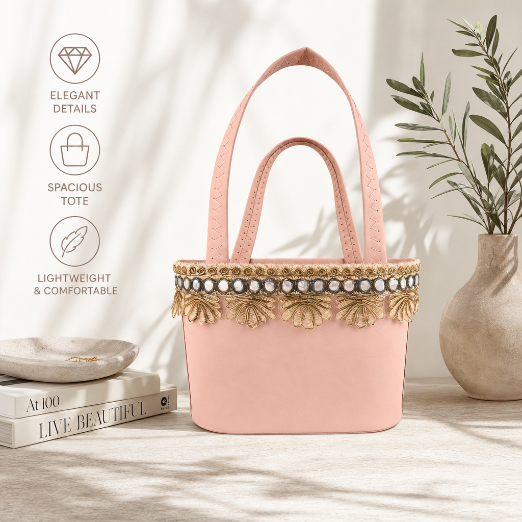 Custom Eco-Friendly Leather Tote Bag | Elegant Gift & Event Handbag