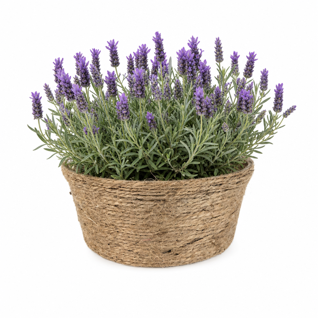 Handwoven Natural Jute Rope Planter Basket with Biodegradable PET Liner – Compact Rustic Plant Pot Cover