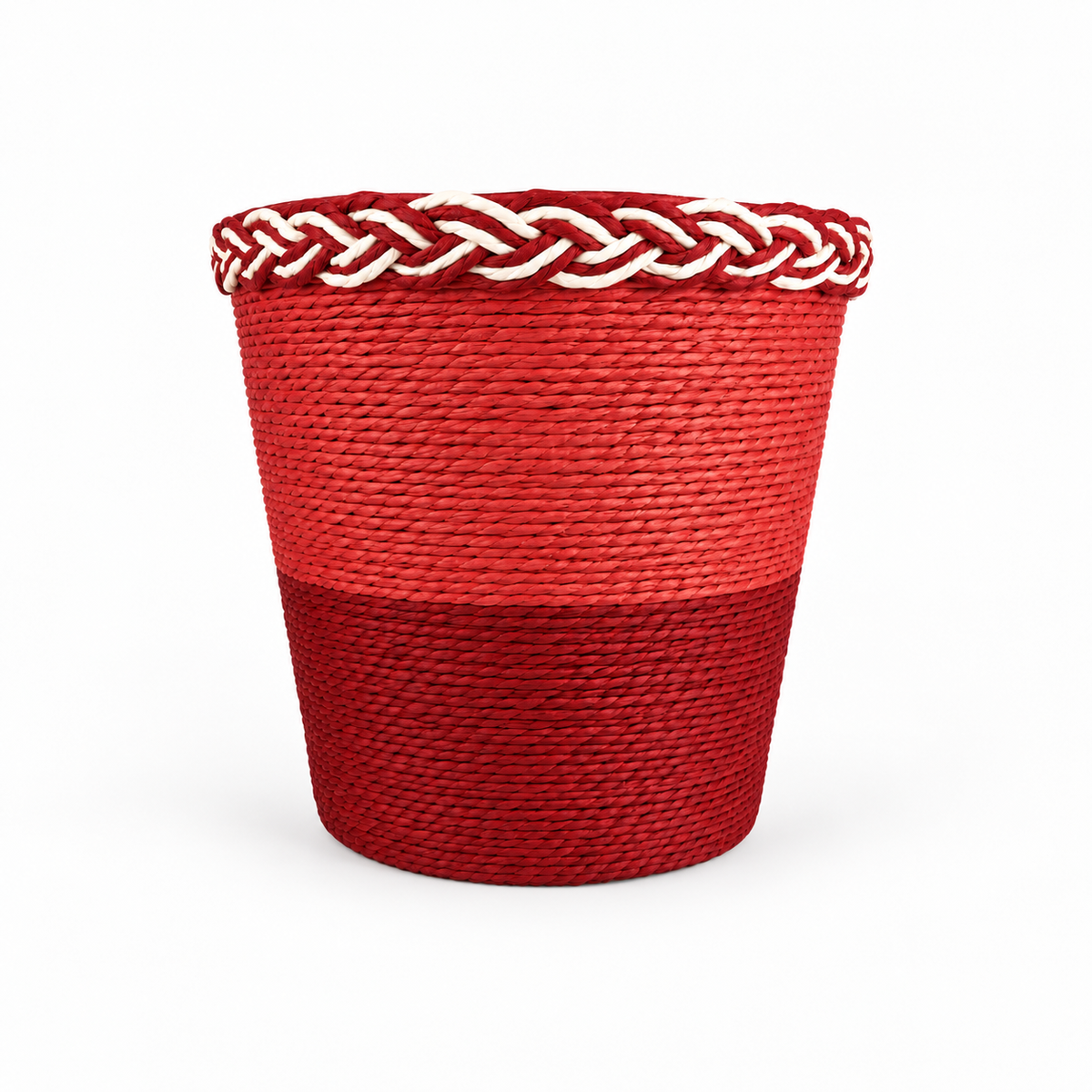 Handwoven Green Storage Basket, Natural Eco-Friendly Home Organizer, Multipurpose Decorative Woven Basket