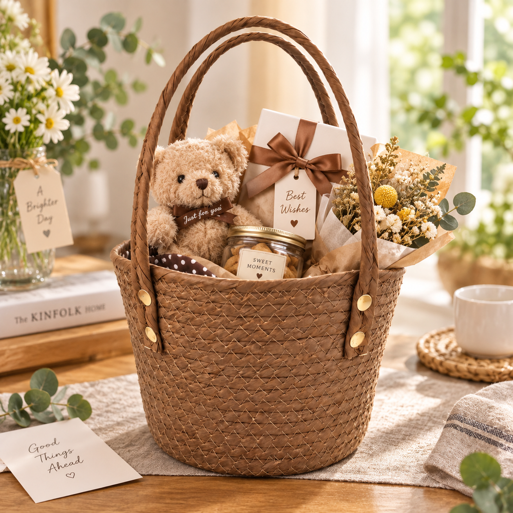Custom Handmade Paper Rope Basket Bag | Eco-Friendly Woven Basket Manufacturer