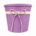 Handwoven Storage Basket with Bow – Multipurpose Decorative Home Organizer