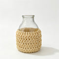 Natural Paper Woven Glass Aroma Bottle Cover – Decorative Diffuser Holder