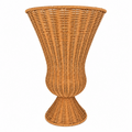 Handwoven PE + PP Wicker Tall Planter Basket – Weather-Resistant Decorative Plant Holder for Indoor & Outdoor Use