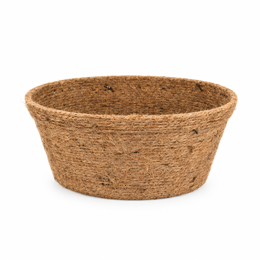 Handwoven Natural Jute Rope Planter Basket with Biodegradable PET Liner – Rustic Indoor & Outdoor Plant Holder