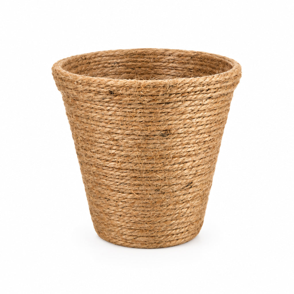 Natural Jute Planter Basket – Rustic Woven Plant Pot Cover for Home Décor