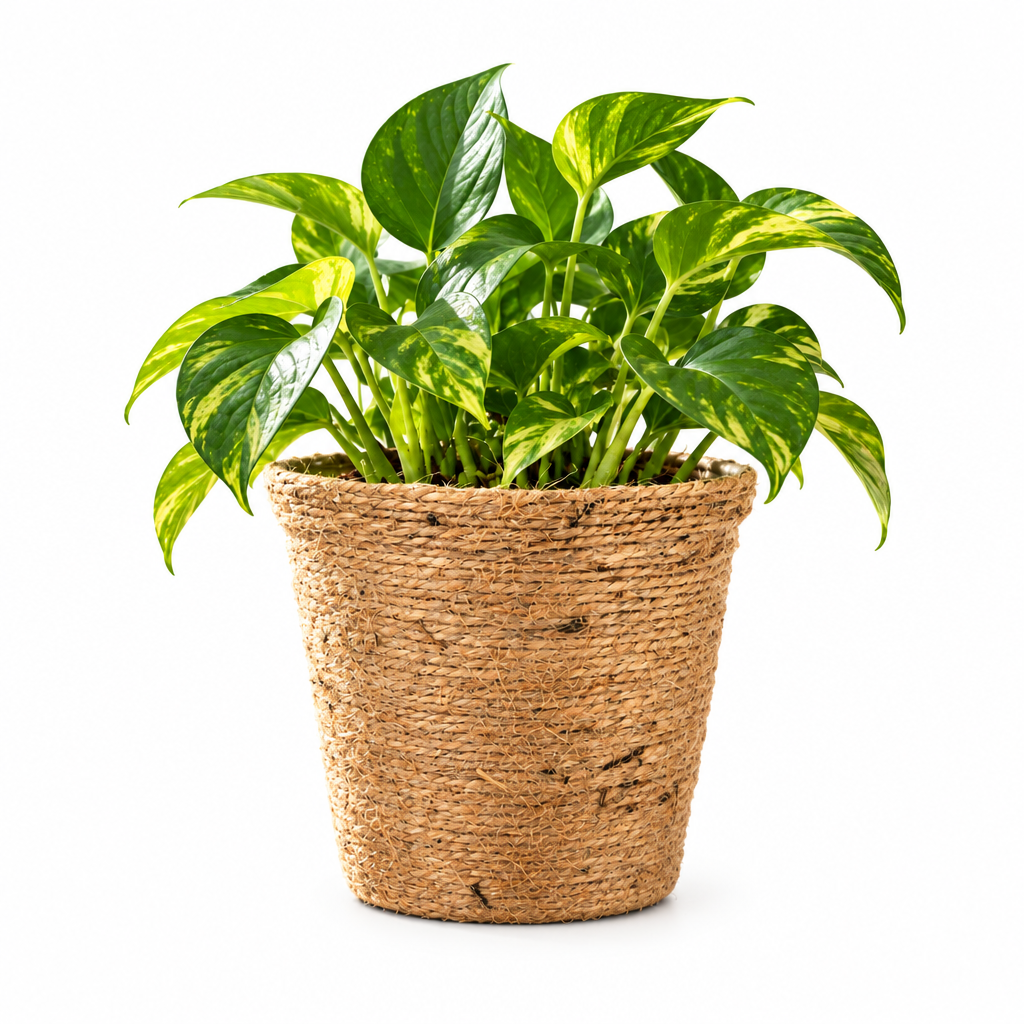 Natural Jute Planter Basket – Rustic Woven Plant Pot Cover for Home Décor