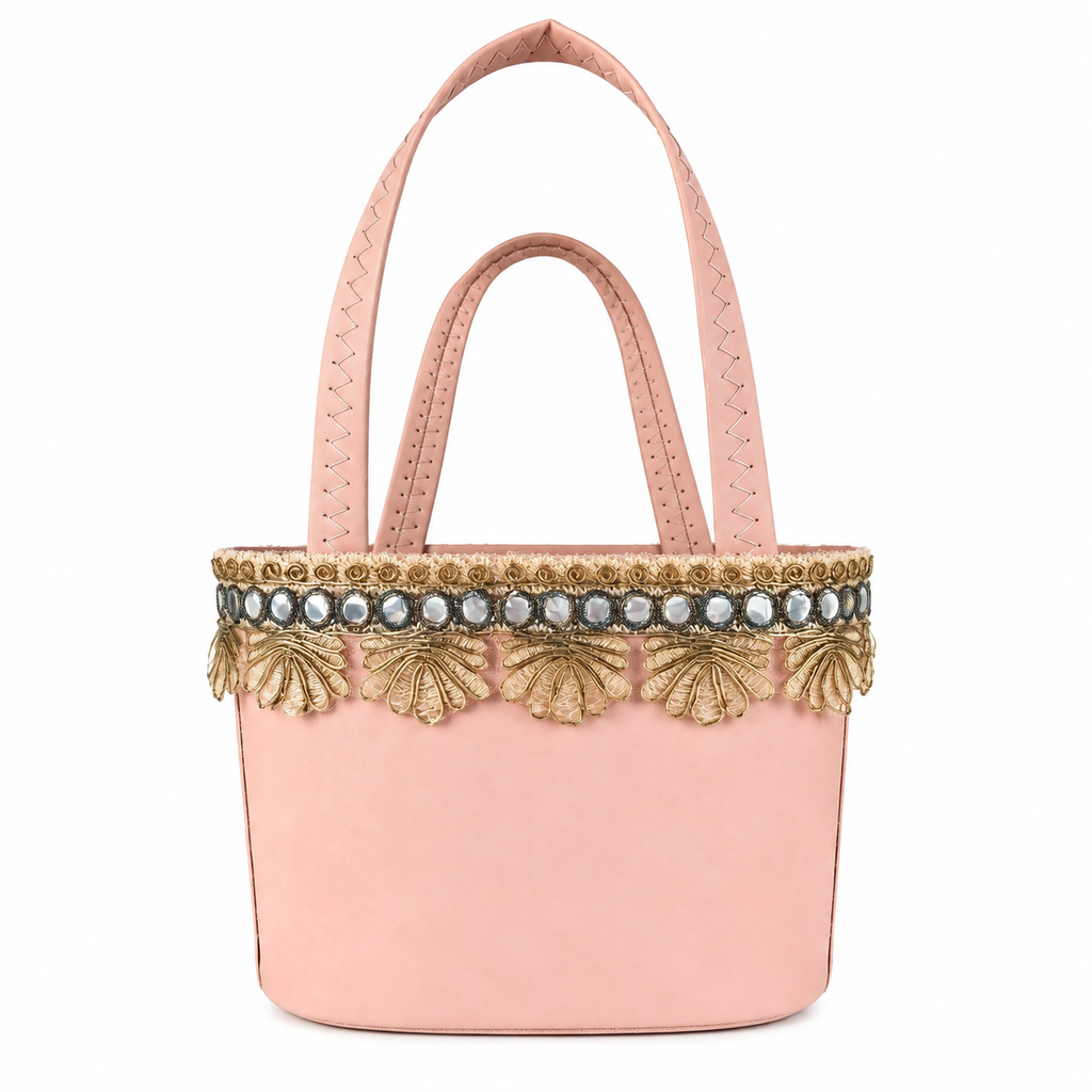 Custom Eco-Friendly Leather Tote Bag | Elegant Gift & Event Handbag