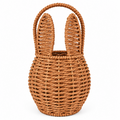Natural Brown Woven Bunny Basket for Easter Gifts, Kids & Home Décor