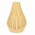 Handwoven Wicker Gourd-Shaped Decorative Vase – Natural Rattan Flower & Home Décor Basket