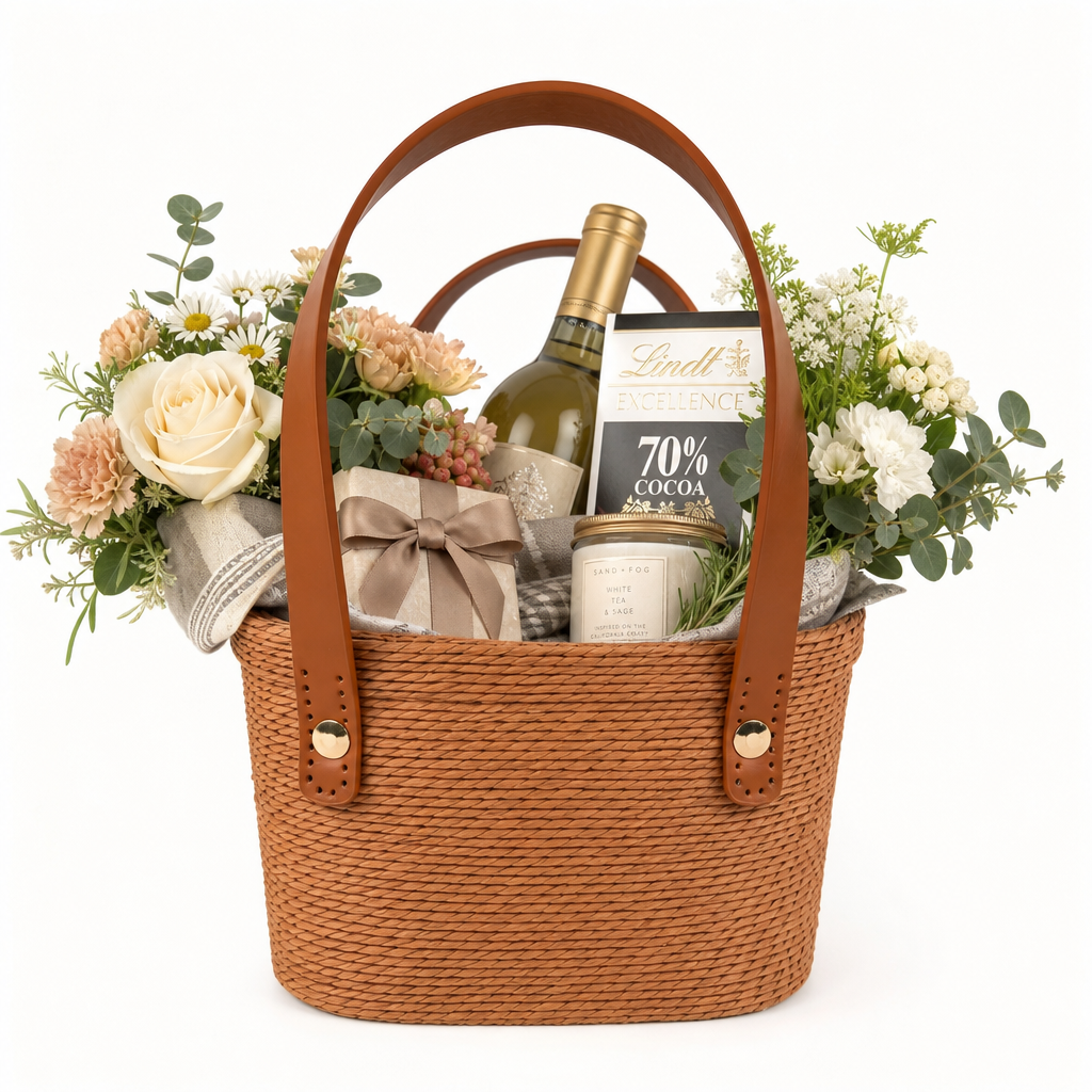 Custom Handmade Paper Rope Basket | Eco-Friendly Woven Gift Basket
