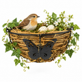 Handwoven Natural Vine Wall Basket – Rustic Hanging Planter & Home Déco