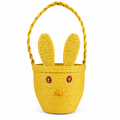 Cute Yellow Bunny Woven Basket for Kids, Easter Gifts & Party Décor